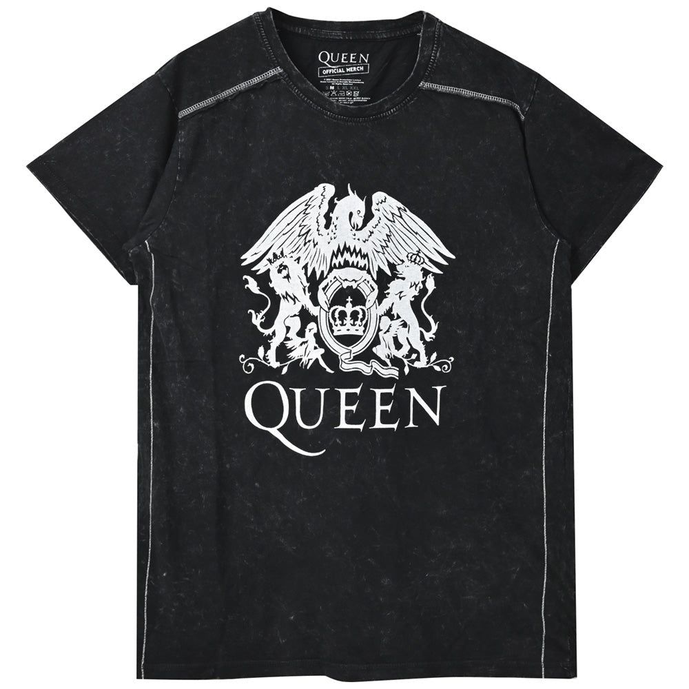 QUEEN - (フレディ 生誕 80年 ) - Classic Crest / Black Label(ブランド) / Snow Wash